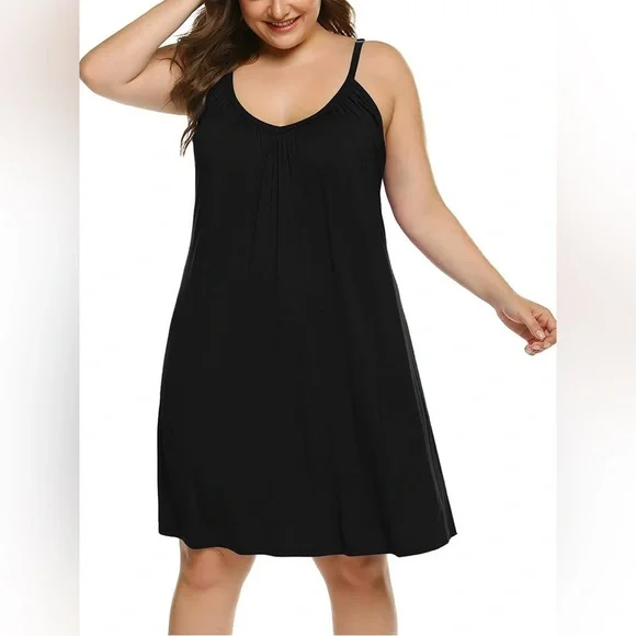Plus Size Chemise Soft Sexy Sleepwear Pleated Nightgowns Loungewear nwt - Picture 2 of 8